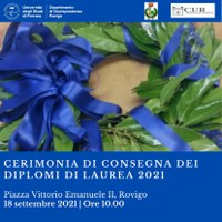 18 settembre: Cerimonia di consegna dei diplomi di laurea a Rovigo