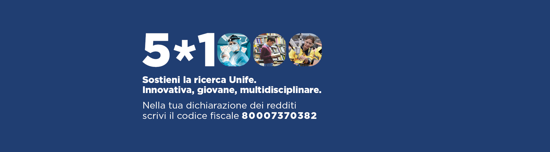 Il tuo contributo alla ricerca Unife