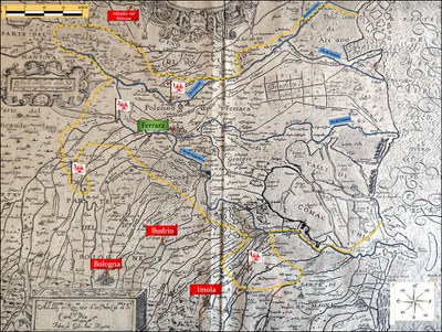 mappa legazione ferrara