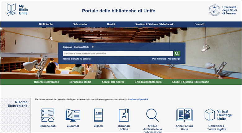 MyBiblioUnife | Il nuovo portale e la app di Unife per chi studia e fa ricerca