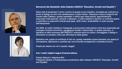 Newsletter della Cattedra UNESCO "Education, Growth and Equality"